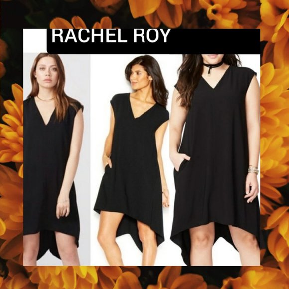 RACHEL Rachel Roy Dresses & Skirts - New RACHEL Black V Neck Tunic High Low swing dress